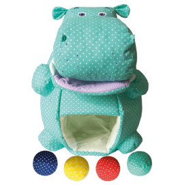 М''яка розвиваюча іграшка "Бегемот- відкрий рот" МС 090102-02  (велюр)