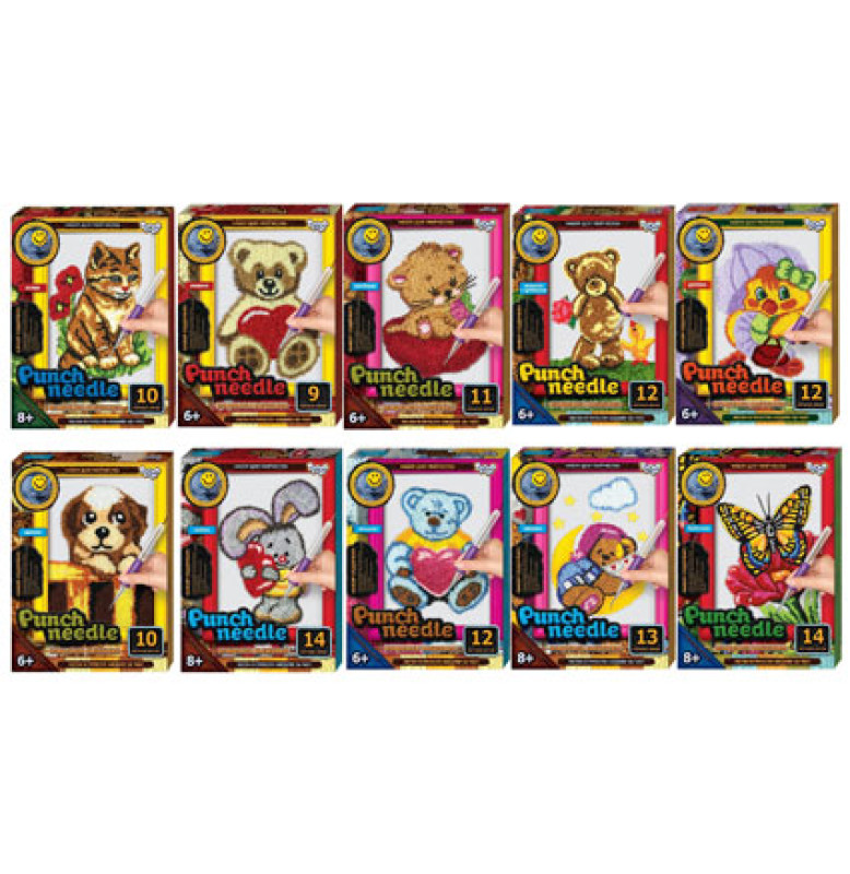 Набір для творчості "Килимова вишивка" Punch needle (10) 5017 10 видов Набір для творчості "Килимова вишивка" Punch needle (10) 5017 10 видов