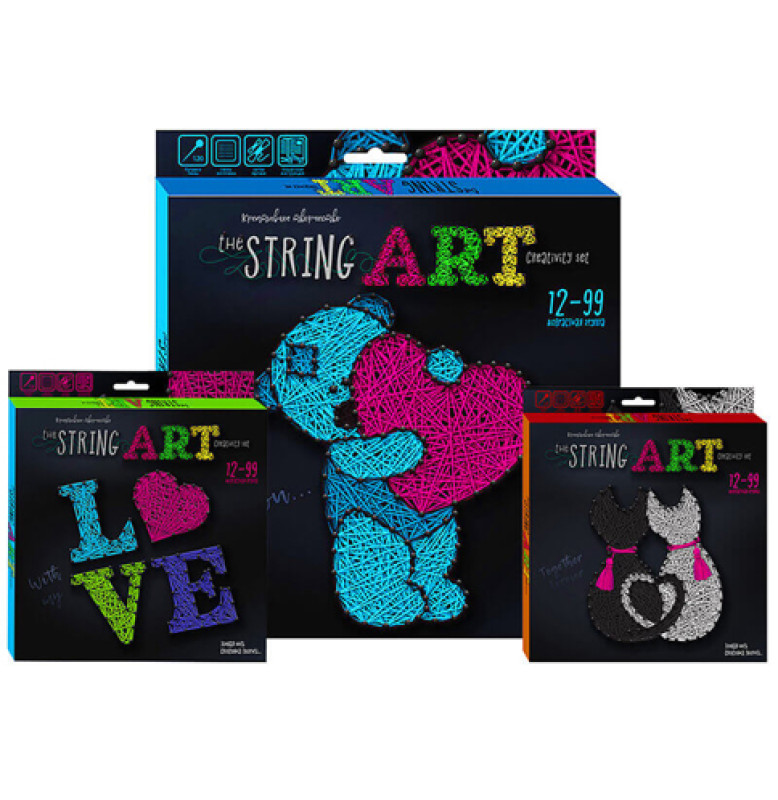 Креативна творчість "The "STRING ART" рос (12) 6 видов Креативна творчість "The "STRING ART" рос (12) 6 видов