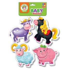 Беби пазлы "Ферма" ((10)) (50)