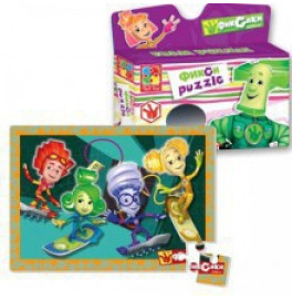 Пазлы мягкие А4 "Фиксики" в кор. ((5)) (20)