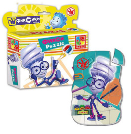 Магнитные фигурные пазлы "Фиксики" ((5)) (40)