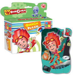 Магнитные фигурные пазлы "Фиксики" ((5)) (40)