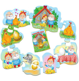 Мягкие пазлы А5 "Курочка Ряба"  VT1103-69 (50)