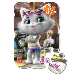 Пазли на магніті А5 "44 Коти. Міледі у місті" VT3205-85 (укр) (50)