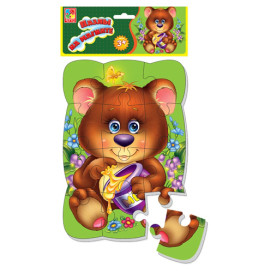 Пазли магнитные "Мишка" ((5)) (50)