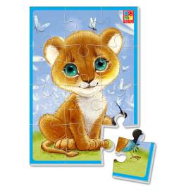 Мягкие пазлы А5 "Львенок" VT1103-57 (50)