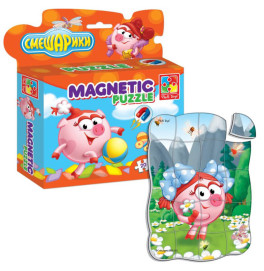 Магнитные фигурные пазлы "Смешарики" ((5)) (20)