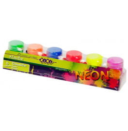 Гуашь 6 кол. х 20мл, NEON