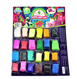 Легкий пластилін Moon light clay 6г на планшеті (42шт)