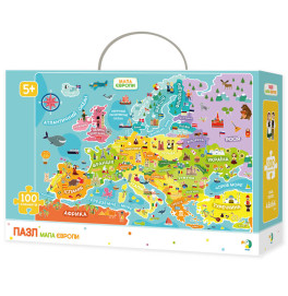 DODO Пазл Мапа Європи 100 елементів(5)
