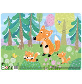 DODO Пазл з рамкою "Лисенята" 21 елемент