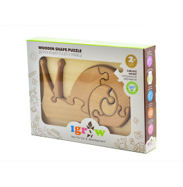 Пазл дерев"яний у рамці "Равлик" нефарбований