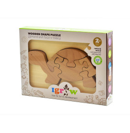 Пазл дерев"яний у рамці "Черепаха" нефарбований