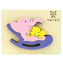 Пазл "Слони на кріслі" 130*100мм арт.0119 Пазл "Слони на кріслі" 130*100мм арт.0119